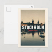 Stockholm Zweden Briefkaart (Voorkant / Achterkant)