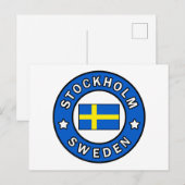 Stockholm Zweden Briefkaart (Voorkant / Achterkant)