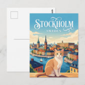 Stockholm Zweden Briefkaart (Voorkant / Achterkant)