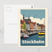 Stockholm Zweden Briefkaart (Voorkant / Achterkant)