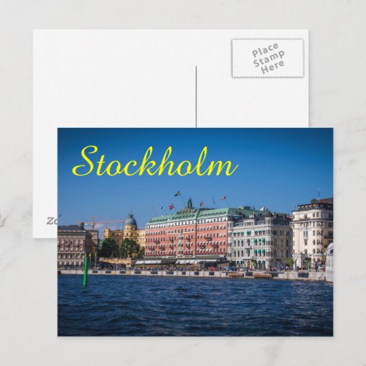 Stockholm Zweden Briefkaart (Voorkant / Achterkant)