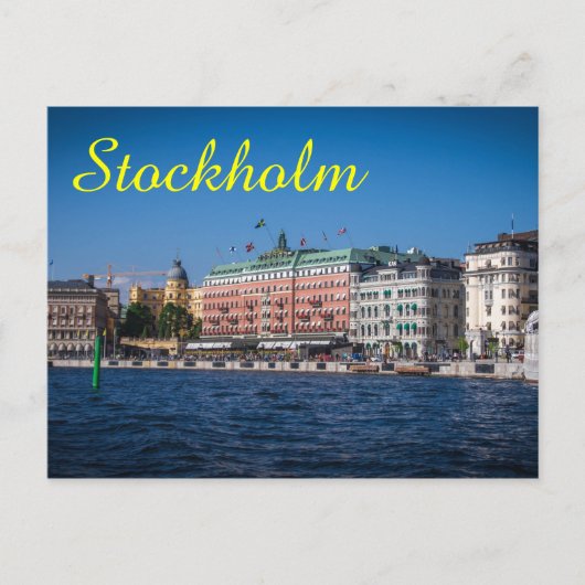 Stockholm Zweden Briefkaart (Voorkant)