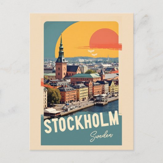 Stockholm Zweden Briefkaart (Voorkant)