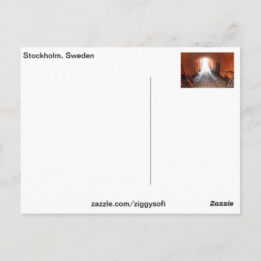 Stockholm, Zweden Briefkaart (Achterkant)