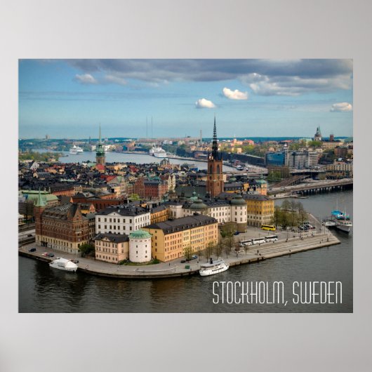 Stockholm, Zweden Briefkaart Poster (Voorkant)