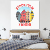 Stockholm Zweden Canvas Afdruk (Insitu (Slaapkamer))