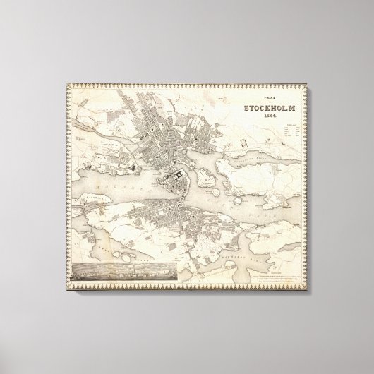 Stockholm, Zweden Canvas Afdruk (Voorkant)