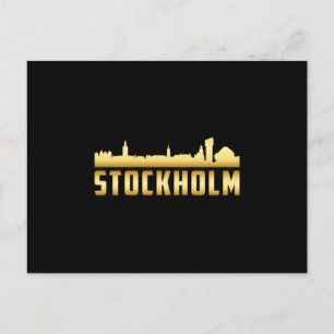 Stockholm Zweden City Skyline Cityscape Funny Gift Briefkaart