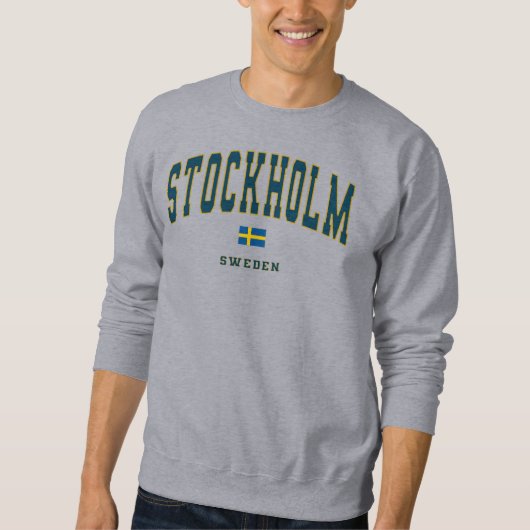 Stockholm Zweden College Style Trui (Voorkant)