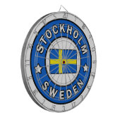 Stockholm Zweden Dartbord (Voorkant Links)