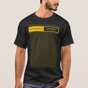 Stockholm Zweden dubbel blok T-shirt