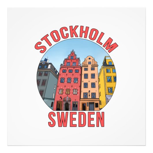 Stockholm Zweden Foto Afdruk (Voorkant)