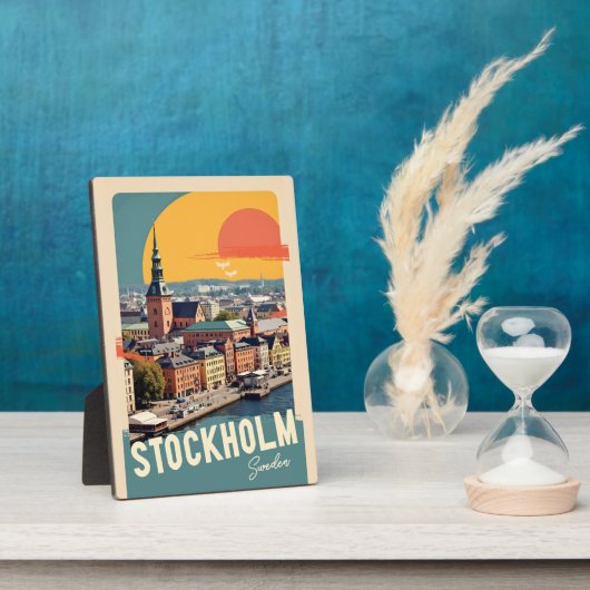 Stockholm Zweden Fotoplaat (Zijkant)