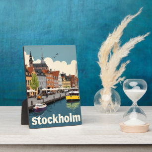 Stockholm Zweden Fotoplaat