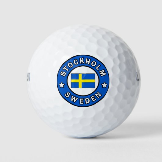 Stockholm Zweden Golfballen (Voorkant)