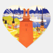  Stockholm Zweden Hart Sticker (Voorkant)