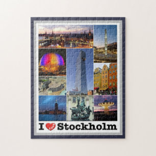 Stockholm - Zweden - I Love - Legpuzzel