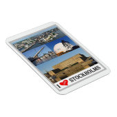 Stockholm - Zweden - I Love - Magnet Magneet (Rechterzijde)