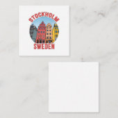 Stockholm Zweden Informatiekaartje (Voorkant / Achterkant)