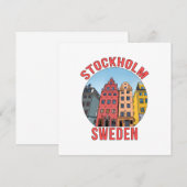 Stockholm Zweden Kaart (Voorkant / Achterkant)