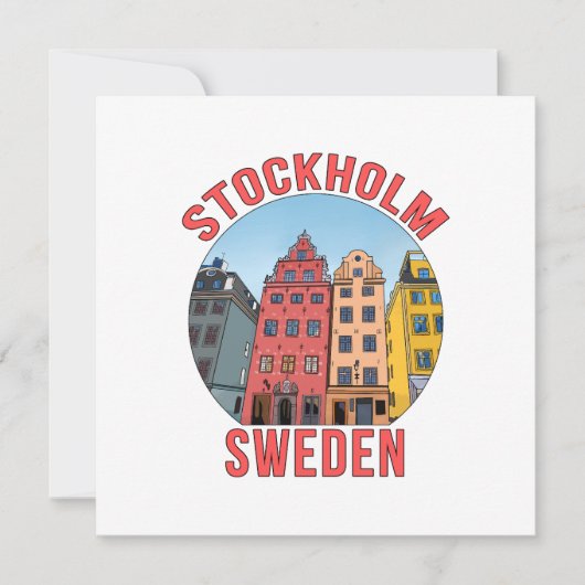 Stockholm Zweden Kaart (Voorkant)