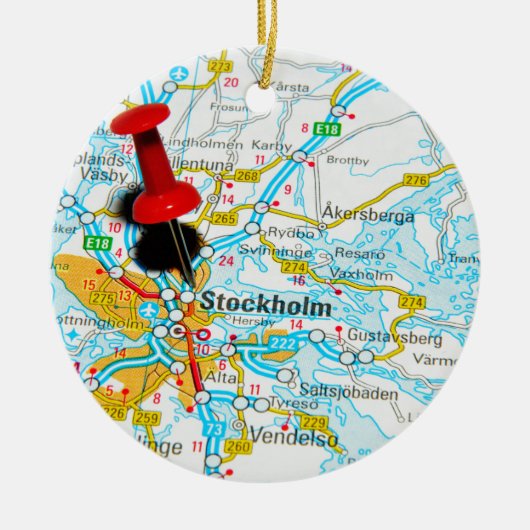 Stockholm, Zweden Keramisch Ornament (Voorkant)