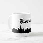 Stockholm Zweden Landmark Gift Mok (Voorkant links)