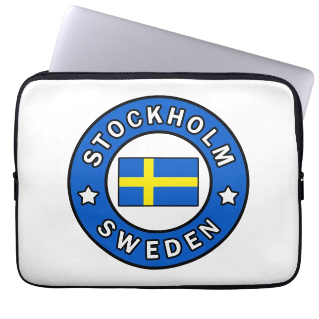 Stockholm Zweden Laptop Sleeve (Voorkant)