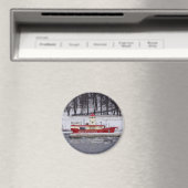 Stockholm Zweden Lightship Biskopplotseling Magneet (Insitu (Vaatwasser))