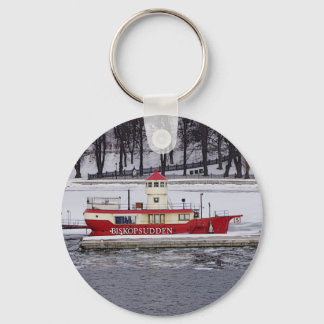 Stockholm Zweden Lightship Biskopplotseling Sleutelhanger