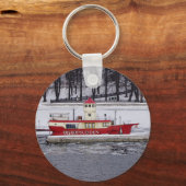 Stockholm Zweden Lightship Biskopplotseling Sleutelhanger (Voorkant)