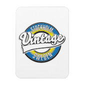 Stockholm Zweden  logo Magneet (Verticaal)