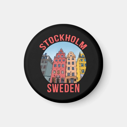 Stockholm Zweden Magneet (Voorkant)