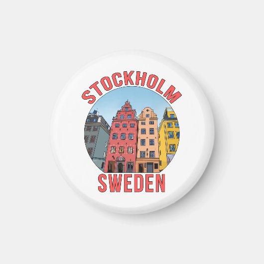 Stockholm Zweden Magneet (Voorkant)