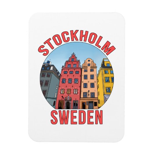 Stockholm Zweden Magneet (Verticaal)