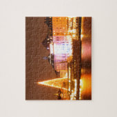 Stockholm, Zweden met Kerstmis 's nachts Legpuzzel (Verticaal)