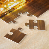 Stockholm, Zweden met Kerstmis 's nachts Legpuzzel (Zijkant)