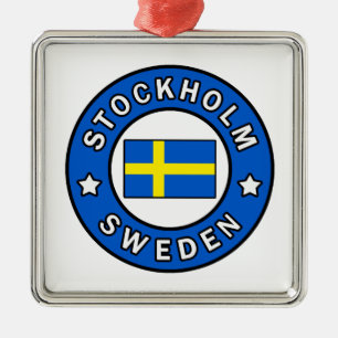 Stockholm Zweden Metalen Ornament