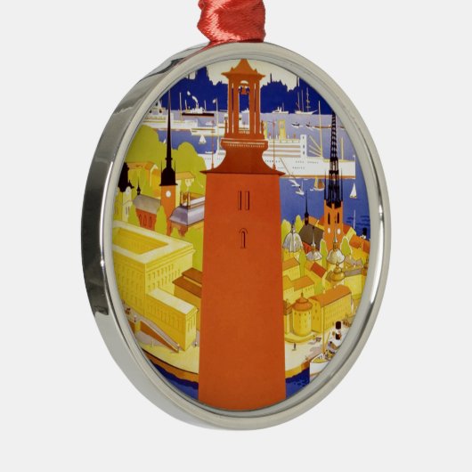  Stockholm Zweden Metalen Ornament (Rechts)