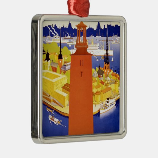  Stockholm Zweden Metalen Ornament (Rechts)