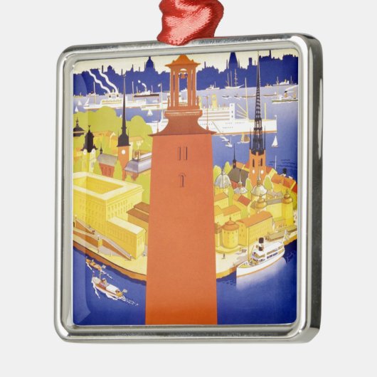  Stockholm Zweden Metalen Ornament (Links)