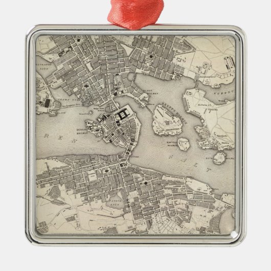 Stockholm, Zweden Metalen Ornament (Voorkant)