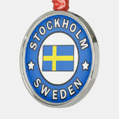 Stockholm Zweden Metalen Ornament (Links)