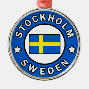 Stockholm Zweden Metalen Ornament