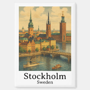  Stockholm Zweden Nordic Travel Magneet