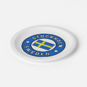 Stockholm Zweden Papieren Bordje (Gekanteld)