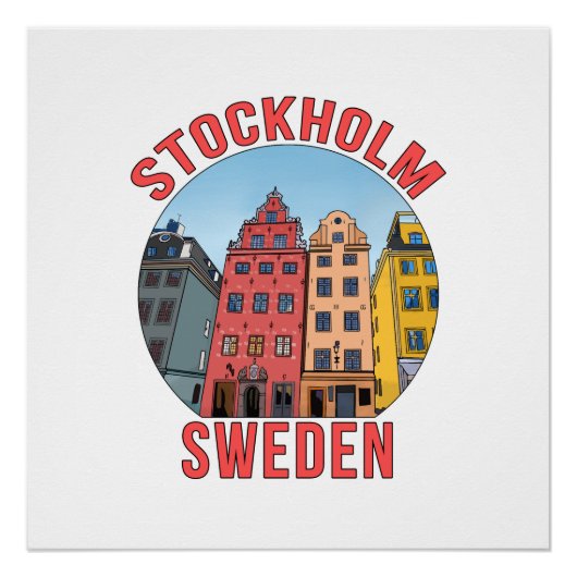 Stockholm Zweden Perfect Poster (Voorkant)