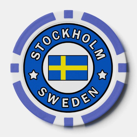 Stockholm Zweden Pokerchips (Voorkant)