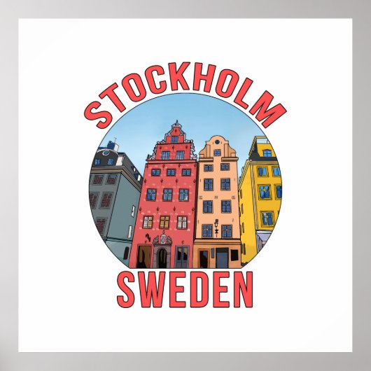 Stockholm Zweden Poster (Voorkant)