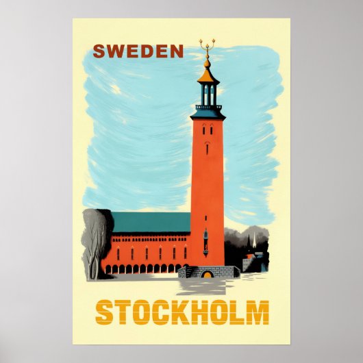 Stockholm, Zweden Poster (Voorkant)